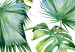 Obraz Symbole tropików - tryptyk z tropikalną naturą z elementami marmuru 118445 additionalThumb 4