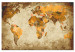 Obraz do malowania po numerach Brązowa mapa świata 116755 additionalThumb 6