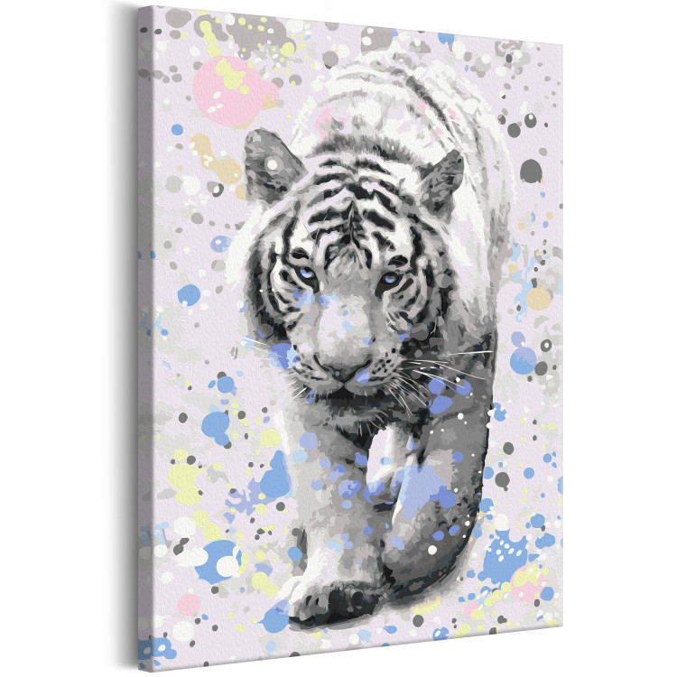 Obraz do malowania po numerach Biały tygrys 128355 additionalImage 4