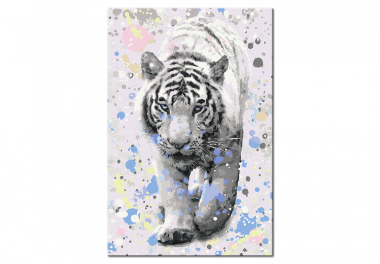 Obraz do malowania po numerach Biały tygrys 128355 additionalImage 6