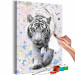 Obraz do malowania po numerach Biały tygrys 128355 additionalThumb 3