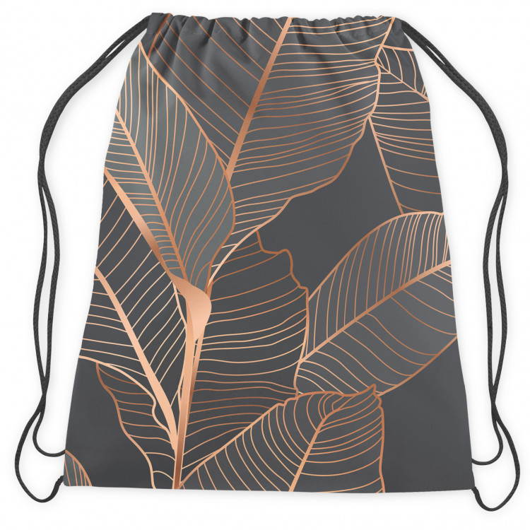 Worek plecak Czekoladowy fikus - botaniczna kompozycja glamour w odcieniach brązu 147455 additionalImage 2