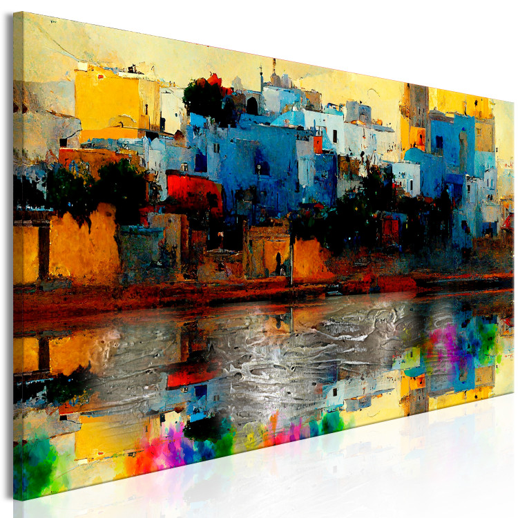 Obraz Kafsa, Tunezja - abstrakcyjne kolorowe miasteczko nad brzegiem morza 147655 additionalImage 2