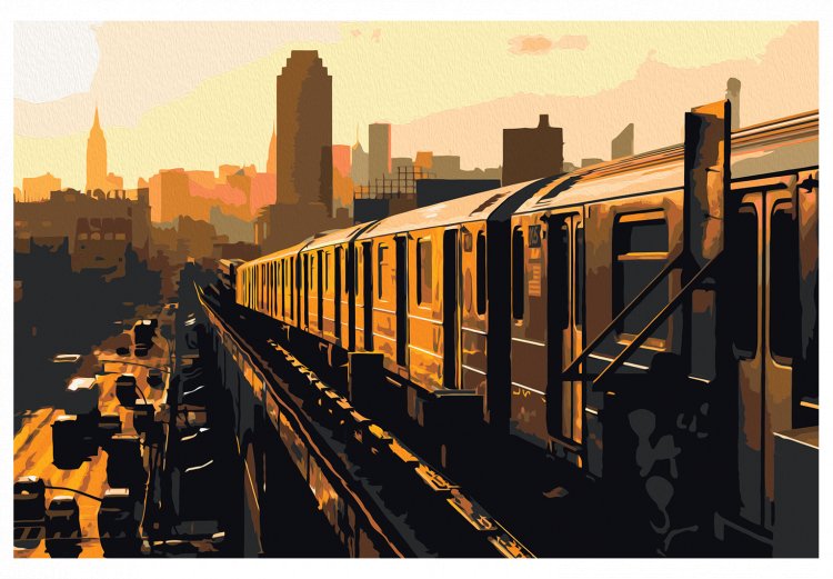 Obraz do malowania po numerach Nowojorskie metro 114465 additionalImage 7