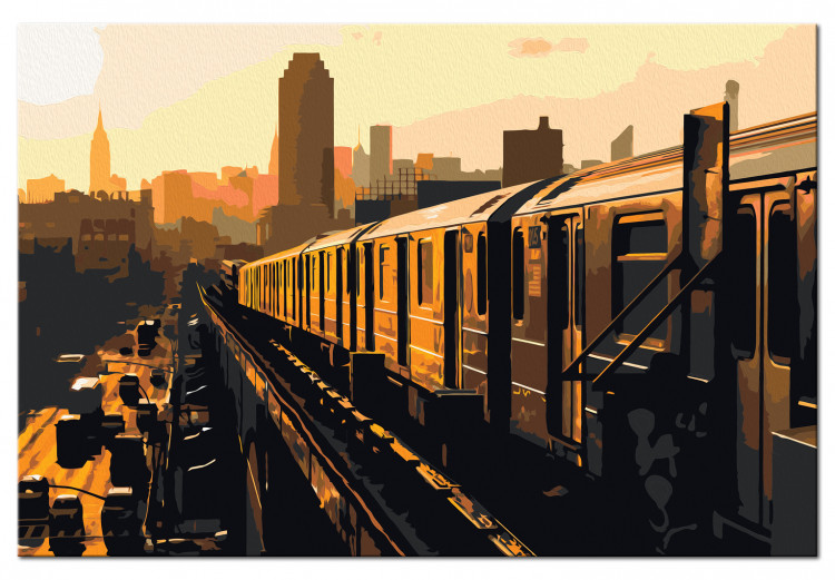 Obraz do malowania po numerach Nowojorskie metro 114465 additionalImage 6
