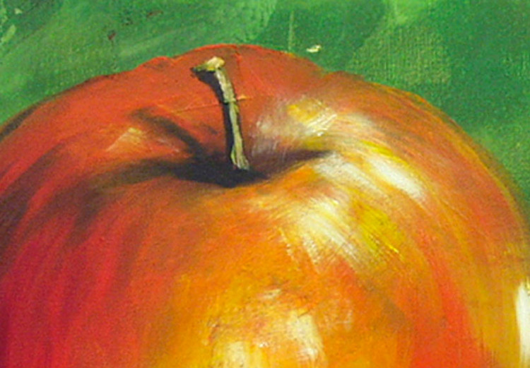 Obraz Martwa natura (3-częściowy) - motyw czerwonych jabłek na kolorowym tle 48465 additionalImage 2