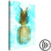 Obraz Złoty ananas - abstrakcja z martwą naturą na błękitnym tle 131675 additionalThumb 6