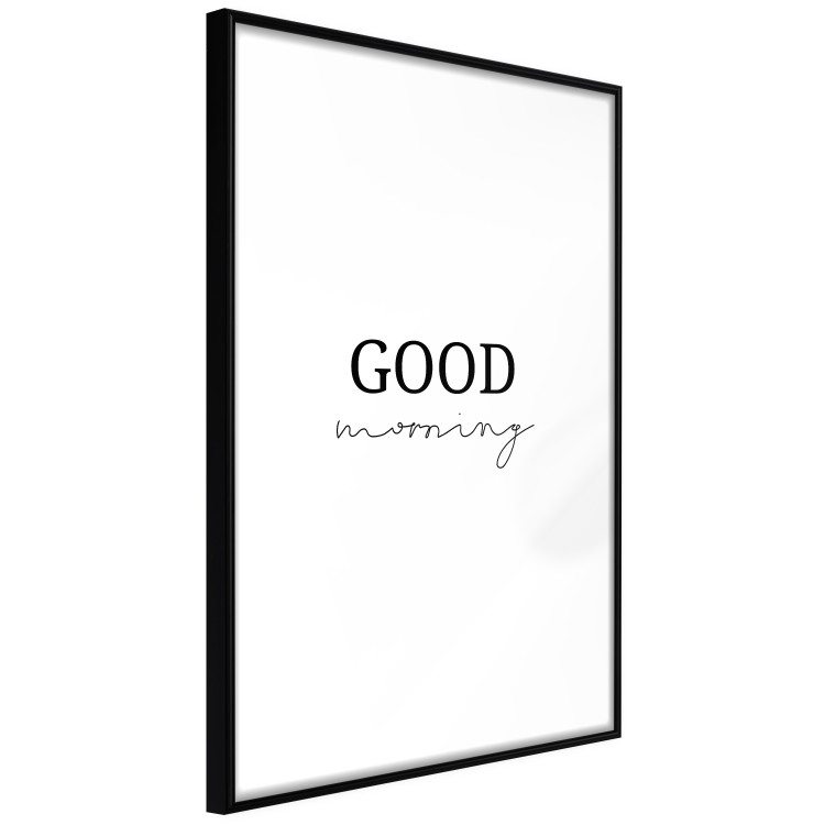 Plakat Good morning - pozytywna minimalistyczna sentencja na białym tle 146175 additionalImage 7