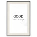 Plakat Good morning - pozytywna minimalistyczna sentencja na białym tle 146175 additionalThumb 27