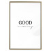 Plakat Good morning - pozytywna minimalistyczna sentencja na białym tle 146175 additionalThumb 25