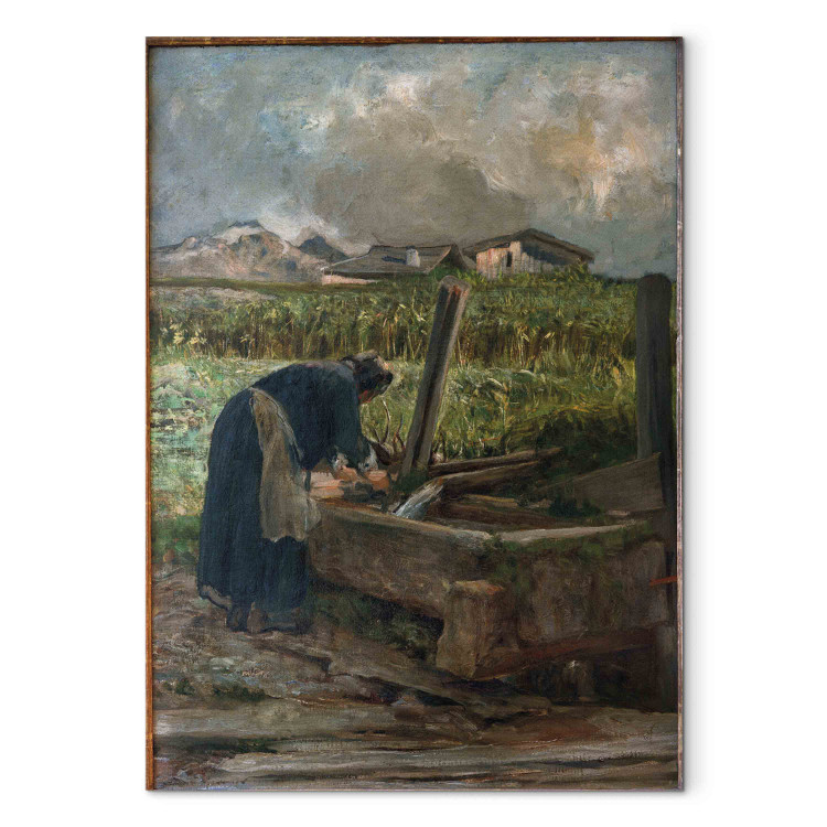 Reprodukcja La lavandaia obraz na ścianę malarza Giovanni Segantini