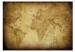 Fototapeta Odkrywca - stara mapa świata z kontynentami w stylu retro ze statkiem 60075 additionalThumb 1