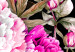 Obraz Piwonie w kolorowej oprawie (1-częściowy) - ogród pełen kwiatów natury 117985 additionalThumb 5