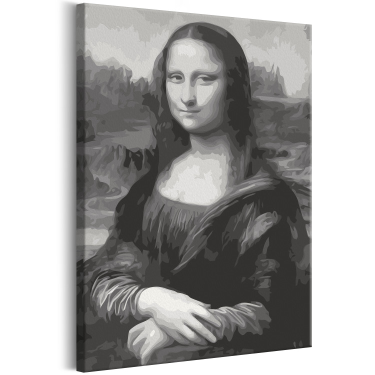 Obraz do malowania po numerach Czarno-biała Mona Lisa 127485 additionalImage 4