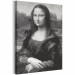 Obraz do malowania po numerach Czarno-biała Mona Lisa 127485 additionalThumb 4