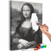 Obraz do malowania po numerach Czarno-biała Mona Lisa 127485 additionalThumb 3