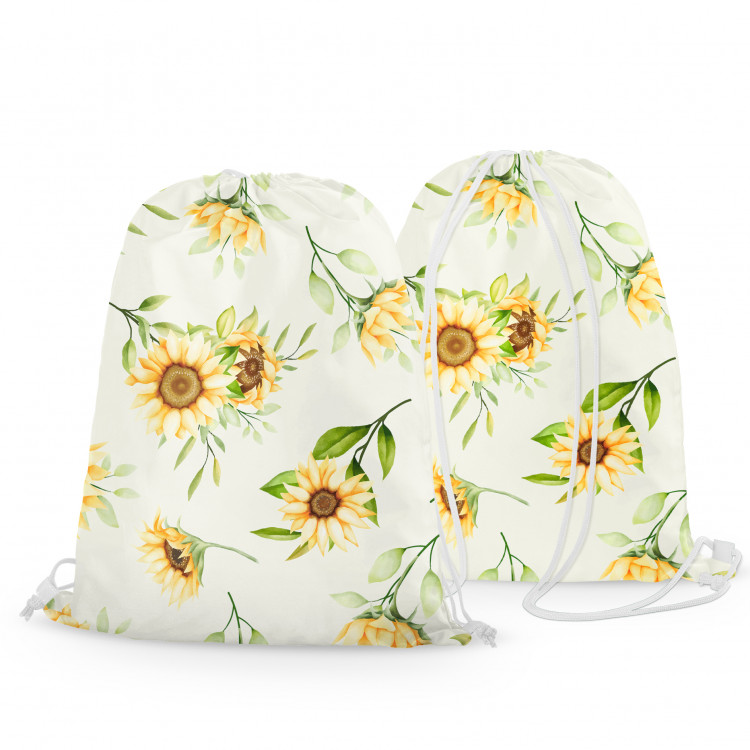 Worek plecak Spadające słoneczniki - kompozycja kwiatowa w stylu vintage 147385 additionalImage 3