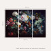 Fototapeta Kwiatowe mandala - kolorowa abstrakcja na szarym tle z efektem fal 91195 additionalThumb 5