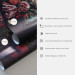Fototapeta Kwiatowe mandala - kolorowa abstrakcja na szarym tle z efektem fal 91195 additionalThumb 3