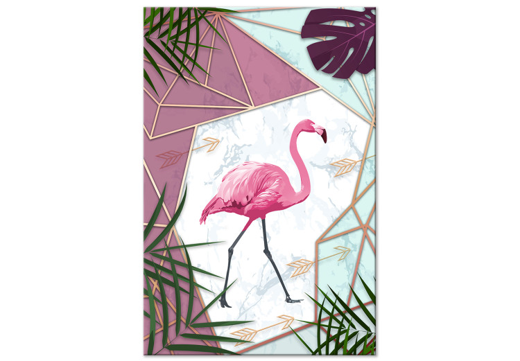 Obraz Spacer flaminga (1-częściowy) pionowy 114106