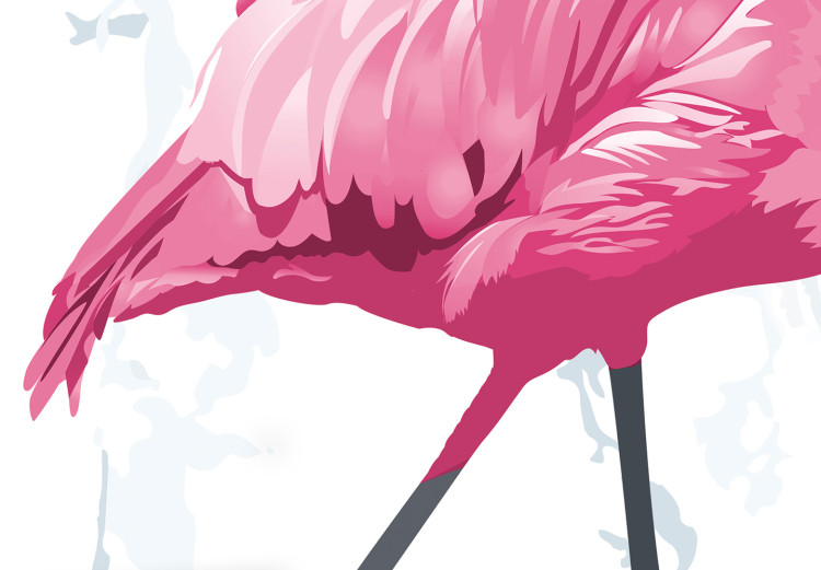 Obraz Spacer flaminga (1-częściowy) pionowy 114106 additionalImage 4