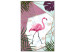 Obraz Spacer flaminga (1-częściowy) pionowy 114106