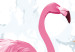 Obraz Spacer flaminga (1-częściowy) pionowy 114106 additionalThumb 5