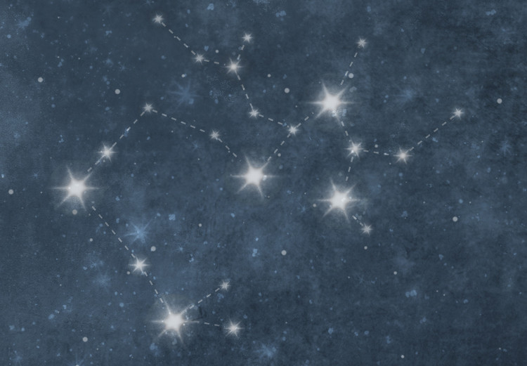 Fototapeta Gwiazdy - konstelacje znaków zodiaku w granatowym kosmosie 145306 additionalImage 4