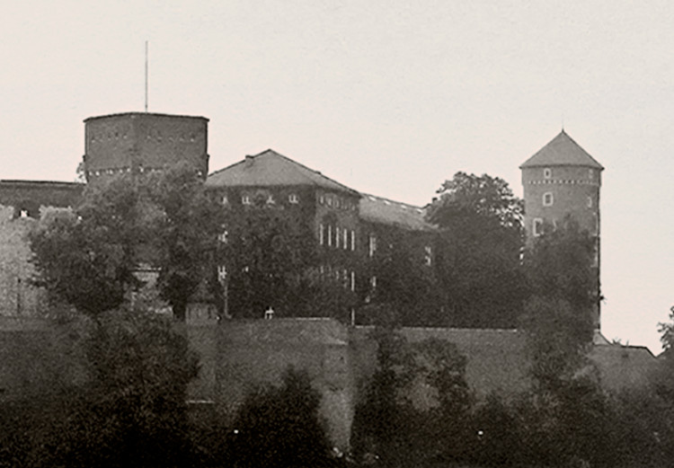 Obraz Wawel - polski zamek nad Wisłą w Krakowie w odcieniach sepii 118116 additionalImage 5