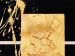 Obraz Abstrakcja (3-częściowy) - złote figury geometryczne na czarnym tle 48016 additionalThumb 3