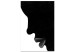 Obraz Czarno-biały profil (1-częściowy) pionowy 128526