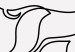 Obraz Postać jelenia - czarno-biała abstrakcja w stylu line art 130726 additionalThumb 4