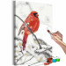 Obraz do malowania po numerach Czerwony ptak 131436 additionalThumb 3