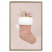 Plakat Boże Narodzenie w pastelach - świąteczna skarpeta z gałązkami roślin 148036 additionalThumb 23
