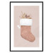 Plakat Boże Narodzenie w pastelach - świąteczna skarpeta z gałązkami roślin 148036 additionalThumb 27