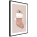 Plakat Boże Narodzenie w pastelach - świąteczna skarpeta z gałązkami roślin 148036 additionalThumb 5