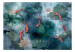 Fototapeta Oczko wodne - japońska kompozycja z rybami w jeziorze i roślinami 135046 additionalThumb 1