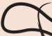 Obraz Czarny, poskręcany sznurek - abstrakcyjna fala na beżowym tle 125656 additionalThumb 5
