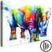 Obraz Kolorowy nosorożec (1-częściowy) szeroki 126956 additionalThumb 6