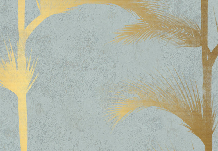 Fototapeta Niebieski gaj palmowy - abstrakcja ze złotymi palmami w stylu art deco 143196 additionalImage 4