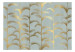 Fototapeta Niebieski gaj palmowy - abstrakcja ze złotymi palmami w stylu art deco 143196 additionalThumb 1
