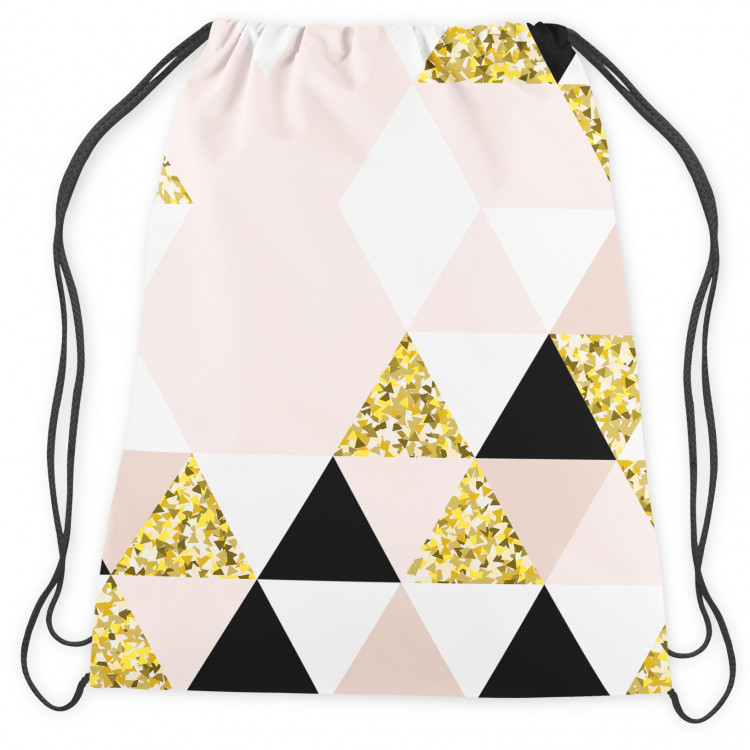 Worek plecak Złoty kalejdoskop - abstrakcyjna, geometryczna kompozycja glamour 147396 additionalImage 4