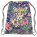Worek plecak Gepard wśród liści - dzikie zwierze i roślinny wzór w akwarelowym stylu 147696 additionalThumb 2