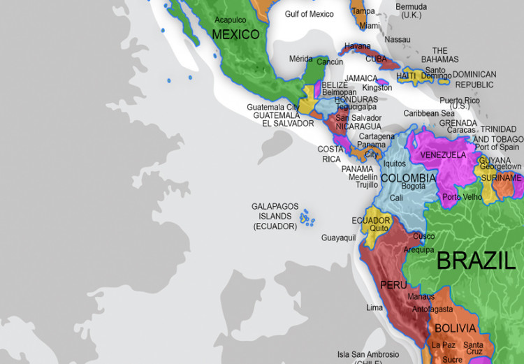 Obraz Mapa świata: Wyspa kolorów 92096 additionalImage 5