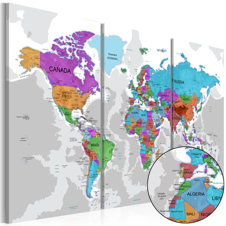Obraz Mapa świata: Wyspa kolorów 92096 additionalImage 2