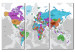 Obraz Mapa świata: Wyspa kolorów 92096