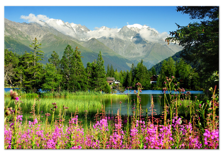 Obraz Wiosna w Alpach (1-częściowy) szeroki 126227