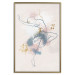 Plakat Linearna kobieta - rysunek tańczącej baletnicy i delikatne plamy akwareli 145127 additionalThumb 22