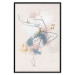 Plakat Linearna kobieta - rysunek tańczącej baletnicy i delikatne plamy akwareli 145127 additionalThumb 17