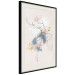 Plakat Linearna kobieta - rysunek tańczącej baletnicy i delikatne plamy akwareli 145127 additionalThumb 2